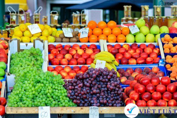 Mở cửa hàng mua bán trái cây, hoa quả năm 2021