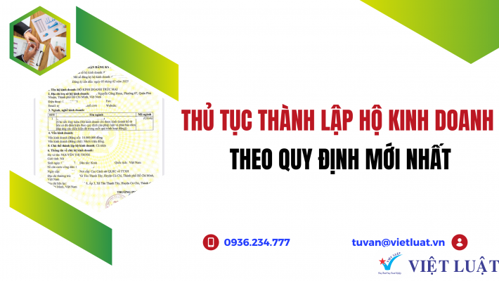 Thủ tục thành lập hộ kinh doanh mới nhất