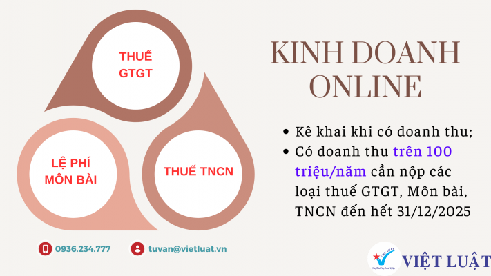 Kinh doanh online chịu thuế gì?