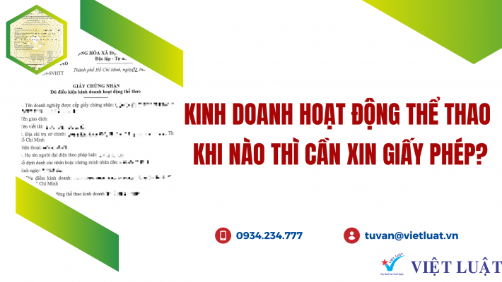 Kinh doanh thể thao có cần giấy phép không?