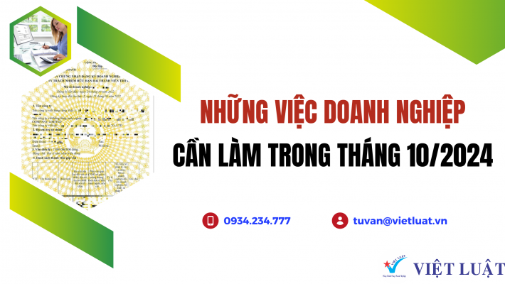 Những việc cần làm trong tháng 10/2024