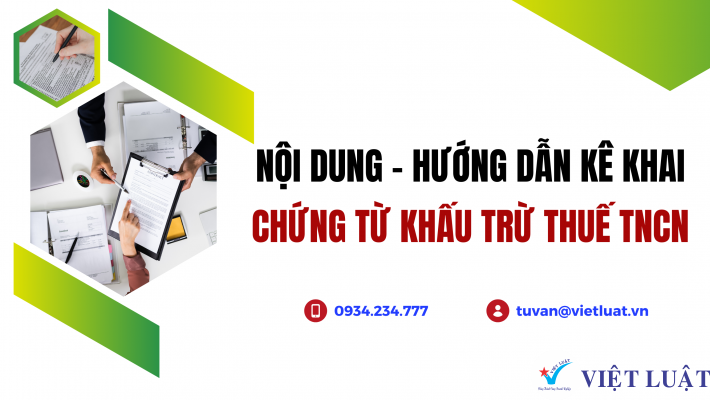 Hướng dẫn ghi chứng từ khấu trừ thuế thu nhập cá nhân