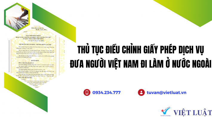 Điều chỉnh giấy phép xuất khẩu lao động