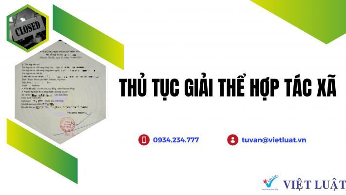 Thủ tục giải thể hợp tác xã