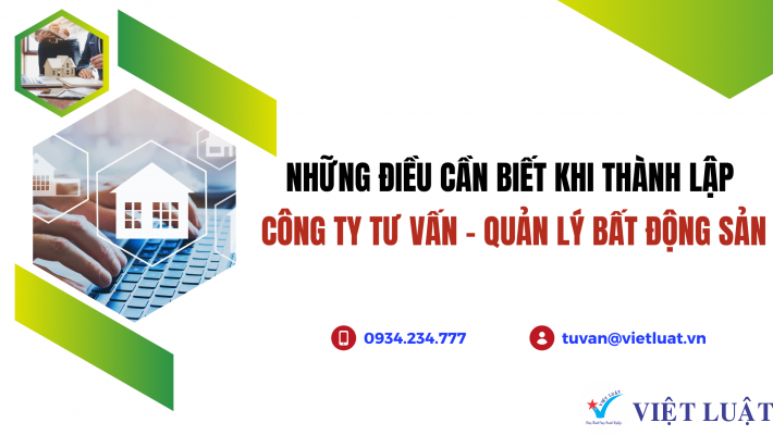 Thành lập công ty tư vấn quản ký bất động sản