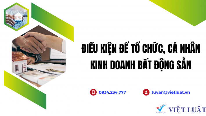 Điều kiện kinh doanh bất động sản