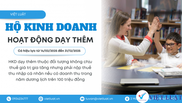 Hộ kinh doanh dạy thêm