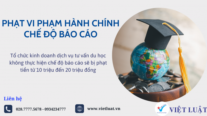 Phạt vi phạm hành chính nếu không nộp báo cáo đối với dịch vụ tư vấn học