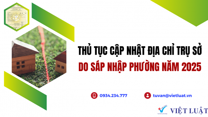 Cập nhật địa chỉ công ty do sáp nhập phường