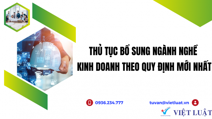 Thủ tục bổ sung ngành nghề kinh doanh